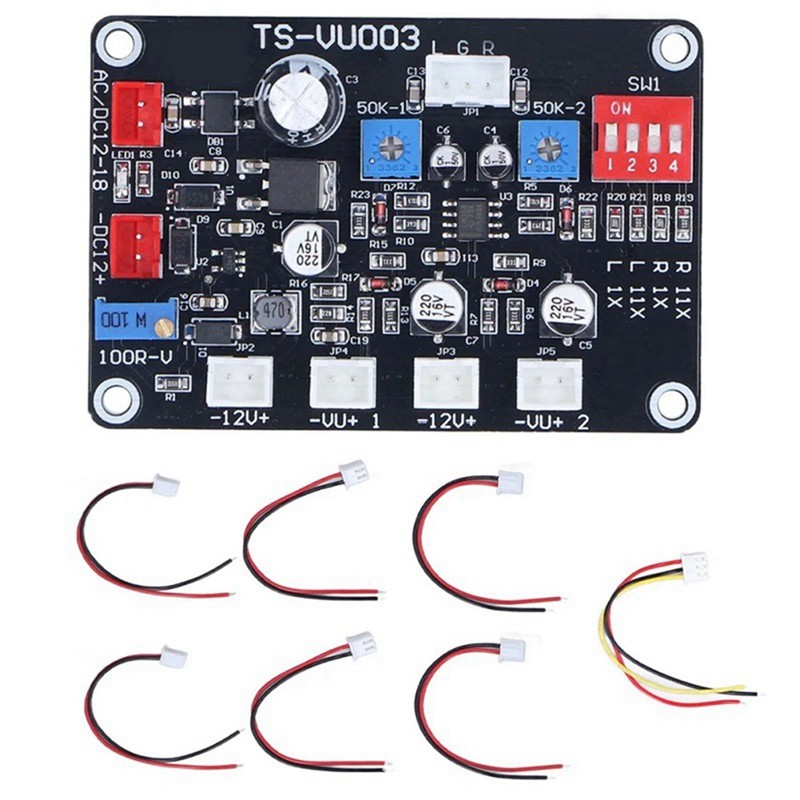 TS-VU003 VU Meter Driver Board Adjust VU Meter Driver Panel Backlight High-Frequency Low-Pass Panel