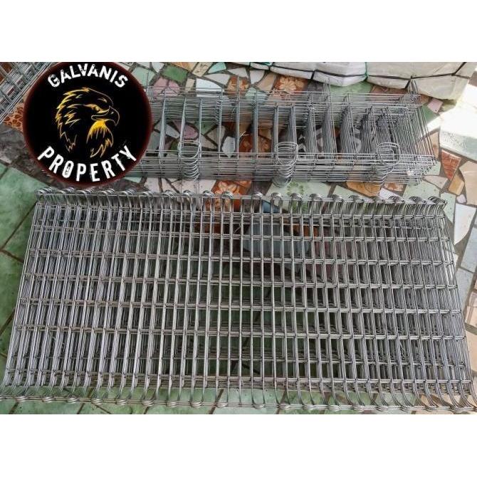 RAM GALVANIS P 100 X 100CM JARAK JERUJI 1,3 / SEKAT PAGAR KANDANG BESI GALVANIS / SEKAT KANDANG AYAM