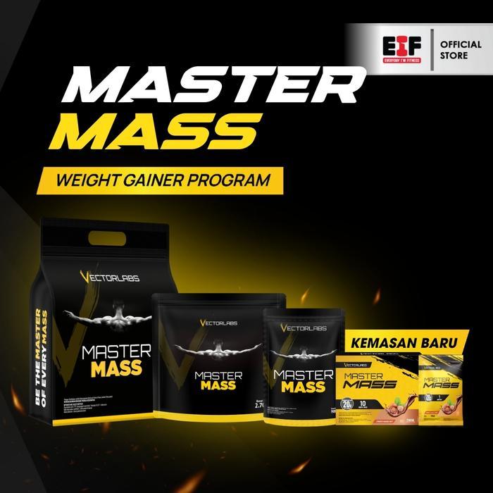 VECTORLABS NEW PACKAGING MASTER MASS SACHET - MASS GAINER WEIGHT GAINER - SUSU PROTEIN SUPLEMEN