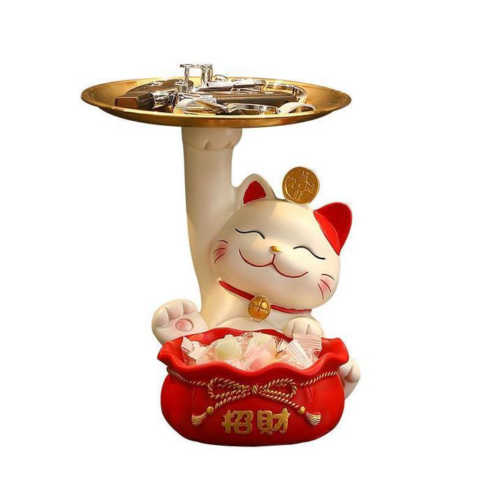 Belly Fortune Cat Lucky Bag Pajangan Kucing Hoki Penyimpanan Accecories Kunci / Lucky Cat Fortune