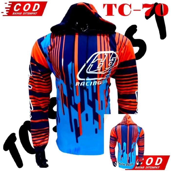 Riors - Kaos Jersey Hoodie Hoodie Lengan Panjang Dewasa Moto Cross Trial / Jersey Hoodie Sepeda