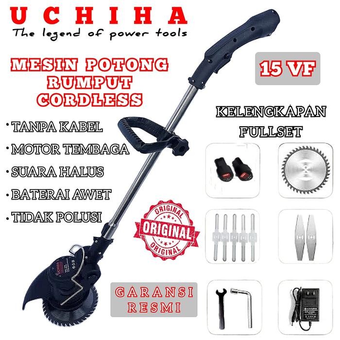 Do- Mesin potong rumput padi uchiha uciha brush cutter cordles baterai ori