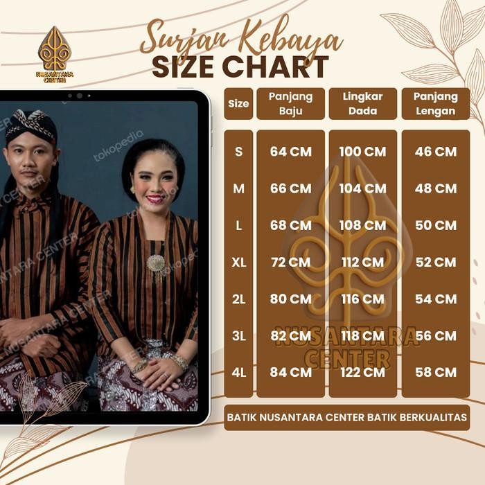 BAJU BATIK SURJAN LURIK BAHAN HALU PAKAIAN ADAT JAWA TRADISIONAL JOGJA