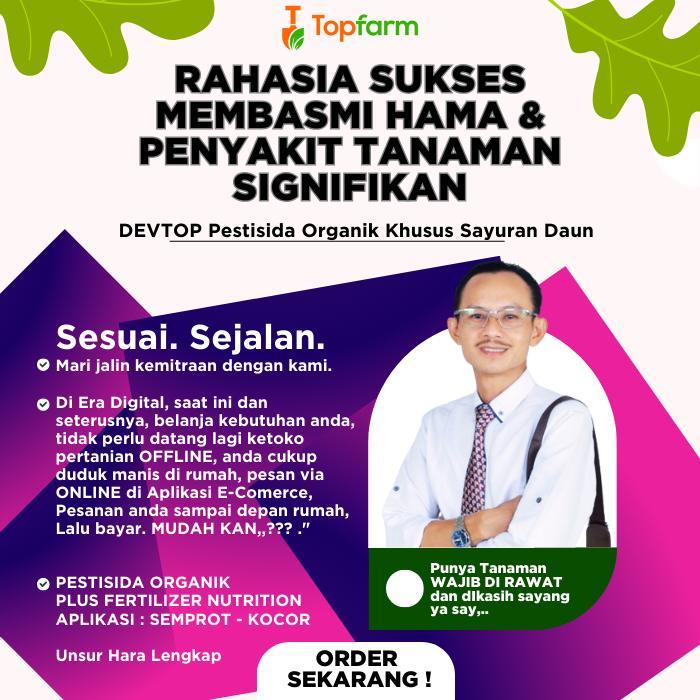 Obat Semprot Hama Sayuran Daun / Pembasmi Hama Tanaman / Pestisida Organik Devtop / Insektisida Obat