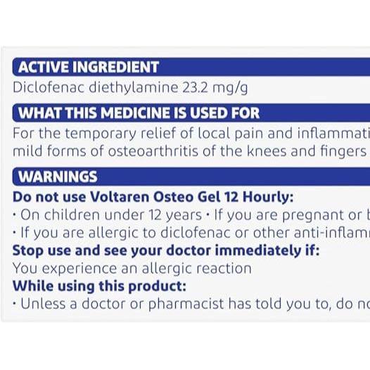 o1wl-- Voltaren Emulgel Osteo Gel 12 Hourly 150 Gr Australia Krim Nyeri Otot