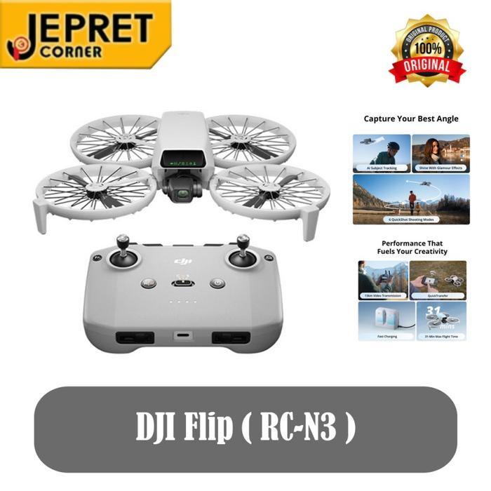 DJI Flip Camera Drone RC-N3 Camera Drone / Foldable Full-Coverage Propeller Guard / Under 249 g /