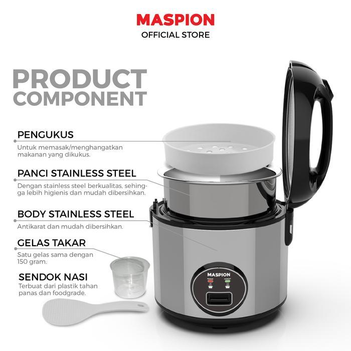 Maspion Rice Cooker Magic Com 1.8 Liter Mrj-1898