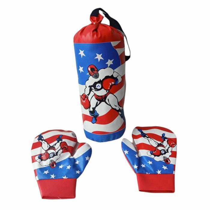 Samsak Tinju Anak Set Sarung Tinju Olahraga Boxing Kado Anak Laki Laki