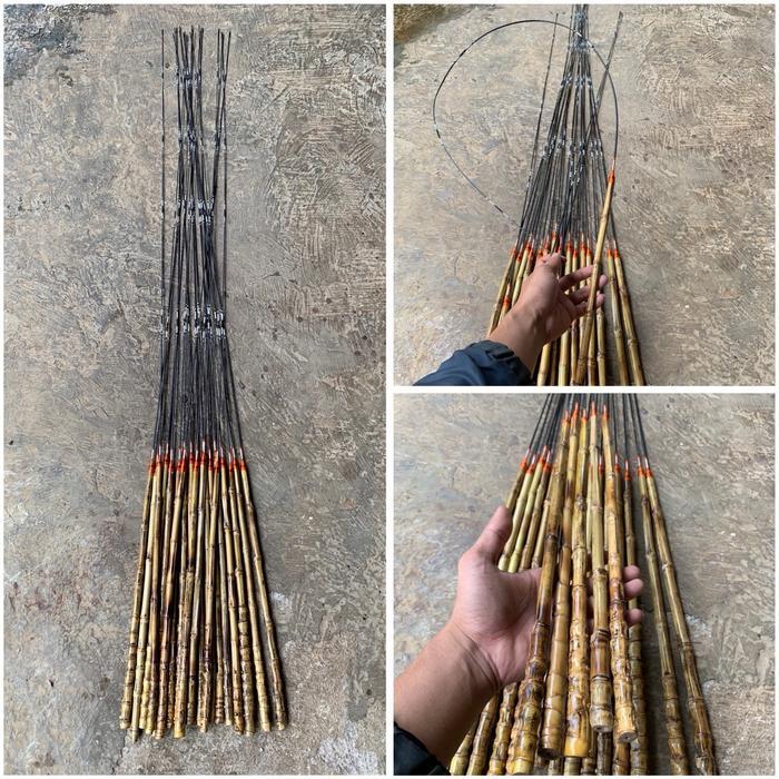 JORAN PANCING FIBER LENTUR GAGANG BAMBU CENDANI 120cm Wader sungai