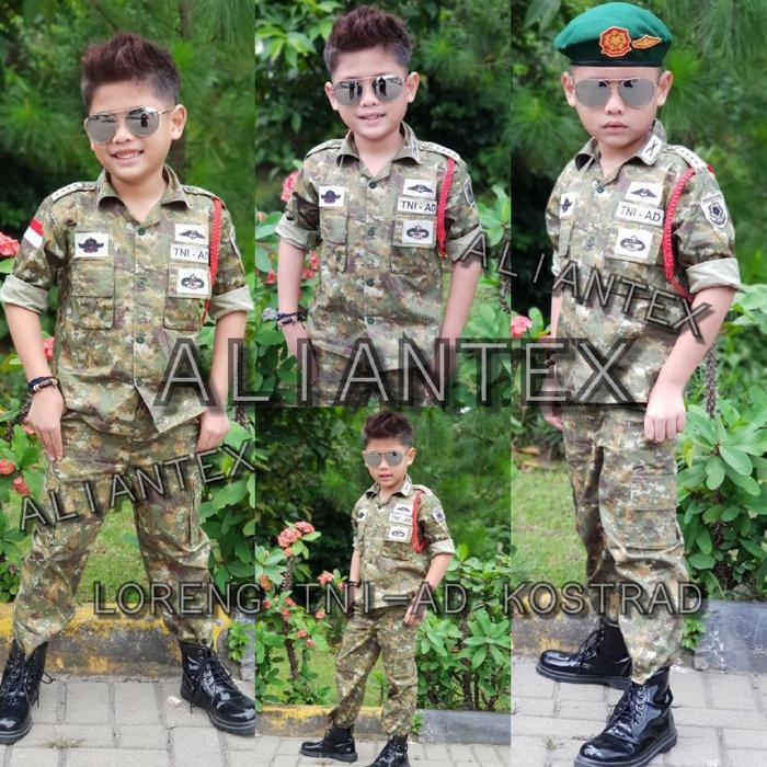 Loreng Tni Ad-Kostrad/ Baju Profesi Anak Original