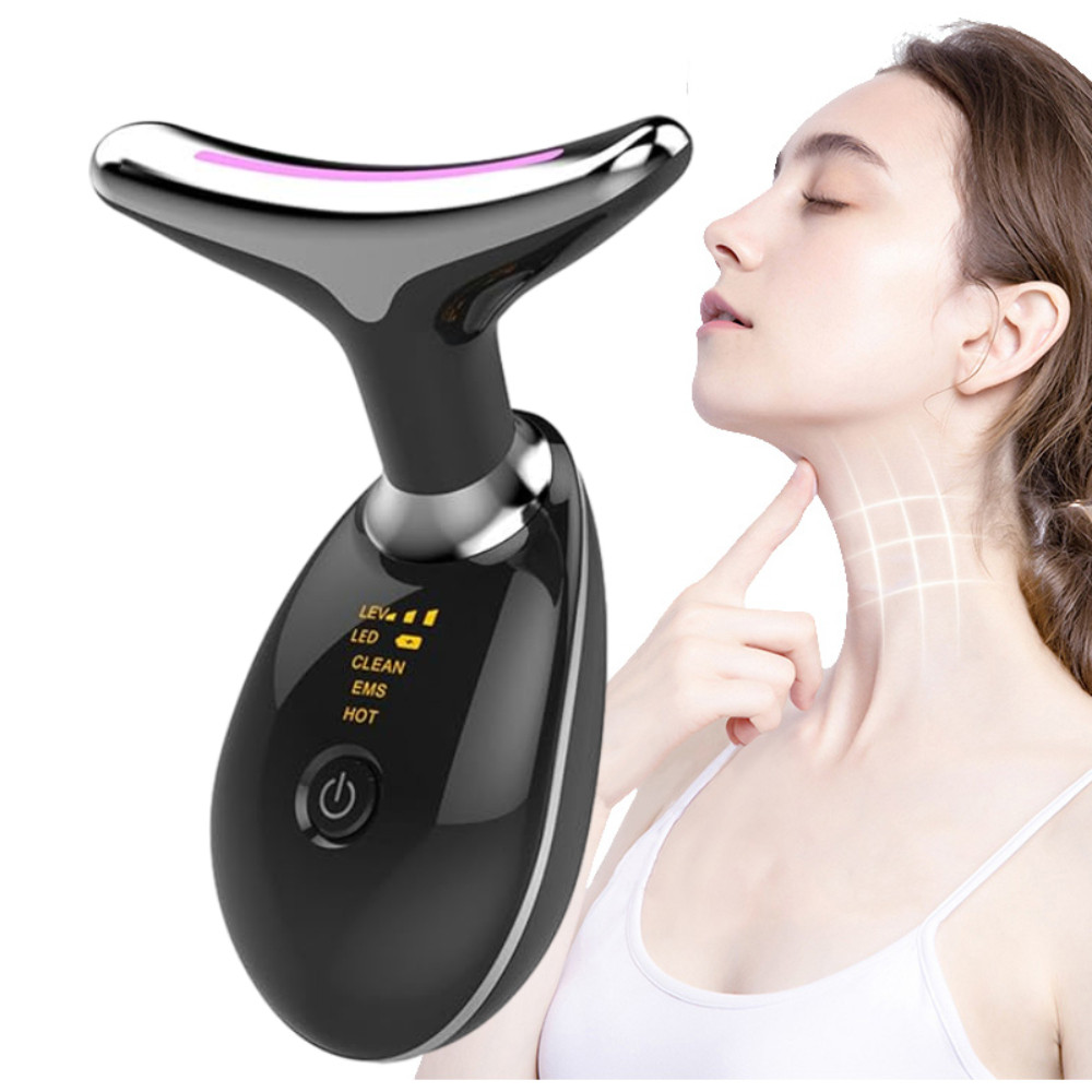 EMS Neck Face Firming Wrinkle Removal Tool Double Chin Reducer