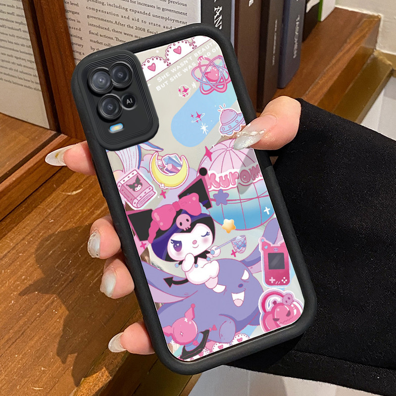 Casing Hp OPPO A54 Case HP Casing pola Karakter kartun yang lucu Kesing Kasing cermin Cesing Silikon