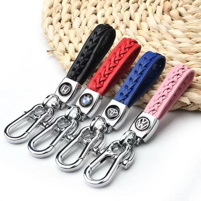 Gantungan Kunci Mobil Motor Kulit Tali Panjang (A018)