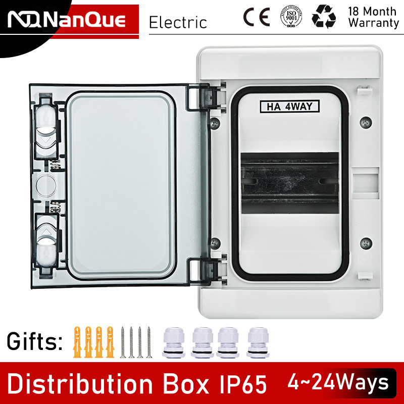 HA Distribution Box IP65 Waterproof Wall Fix Mounting Distribution
