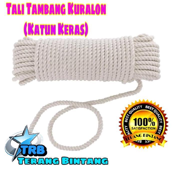 ptm0- Tali Kuralon 6Mm Bahan Kain Katun Pengikat Barang Truk Pick Up Losbak Terpal Container