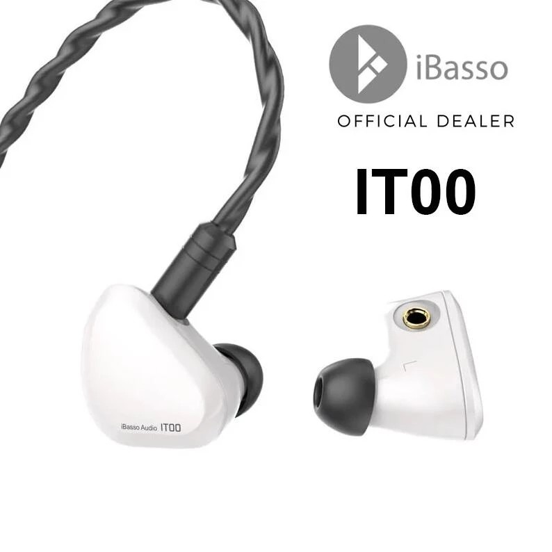 JUAL  Original IBasso IT00 Earphone fever in-ear Headset dual-chamber it01 moving coil graphene 3.5m