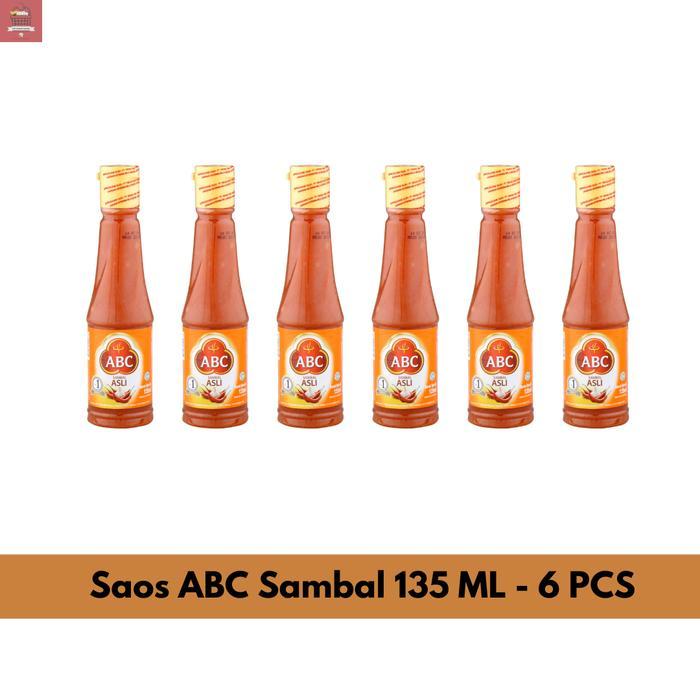 Saos Sambel ABC BOTOL 135 ML isi 6 - Saos sambel