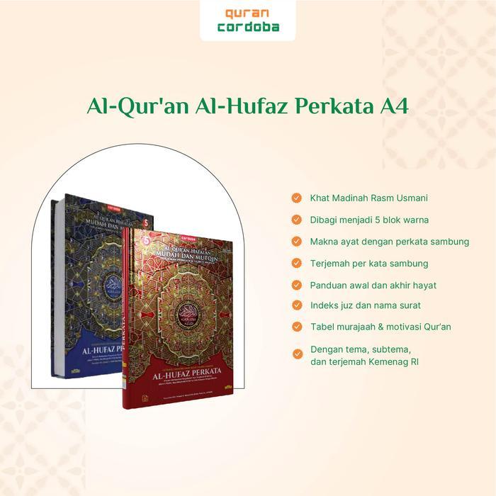 Sedia Al Hufaz Perkata A4 Quran Cordoba