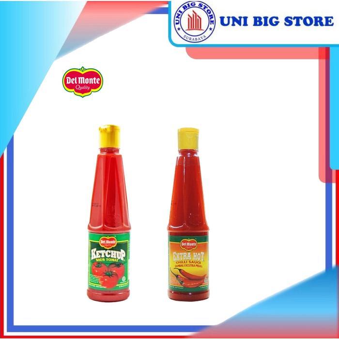Saus DELMONTE Tomat - Extra Hot Saos Sambal Pedas Sauce 265 ml Botol 270 ml