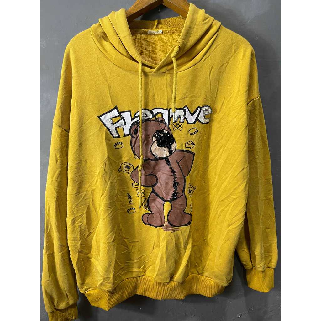 HOODIE KUNING BERUANG SECOND