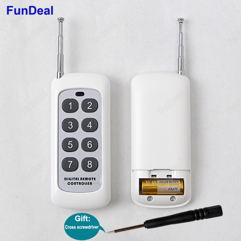 433Mhz 8CH Universal RF Wireless Remote Control Learning code 1527 PT2264 For 433 Mhz Gate Garage Do