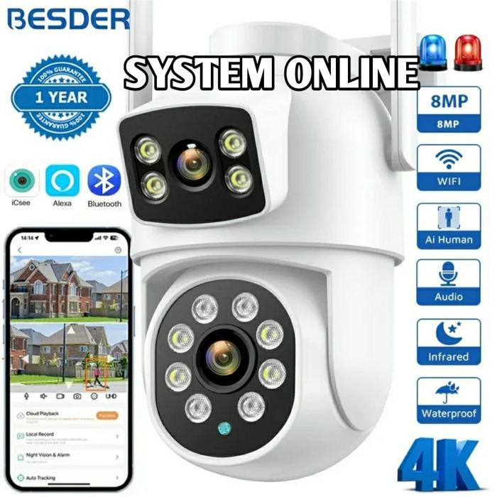 BERGARANSI IP Camera Outdoor Wireless CCTV PTZ Xmeye Icsee HIGH Quality Speed Dom