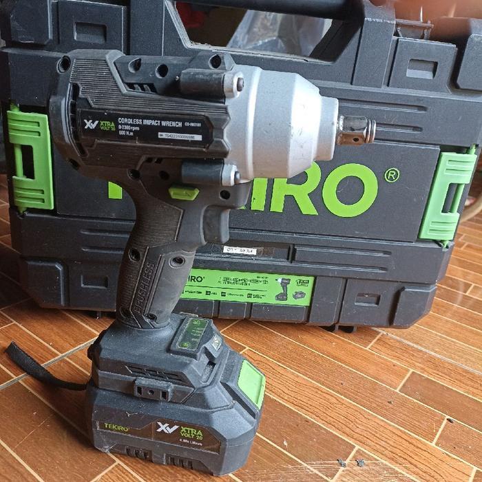 TEKIRO CD-IW2181 Cordless Impact Wrench 20V XV Brushless Mesin Bor Buka Baut 1/2" Cas Baterai Alat