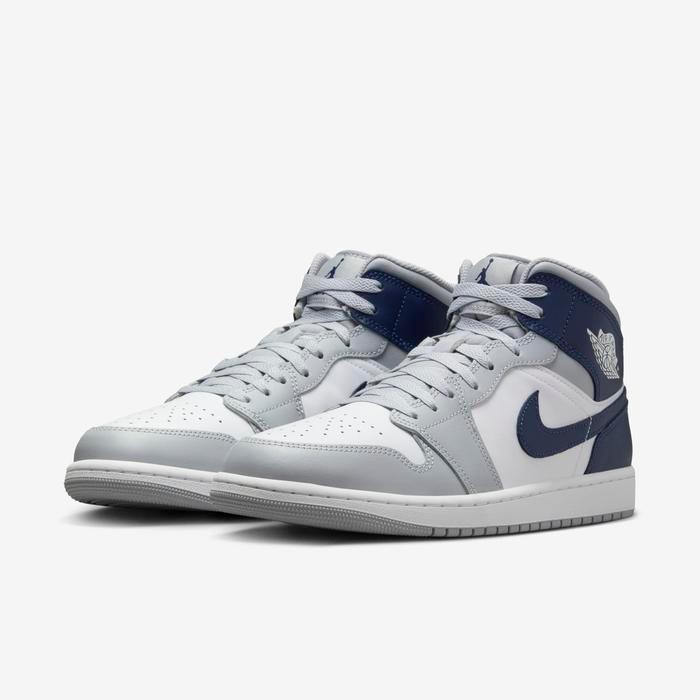 Air Jordan 1 Mid WOLF GREY MIDNHT NAVY