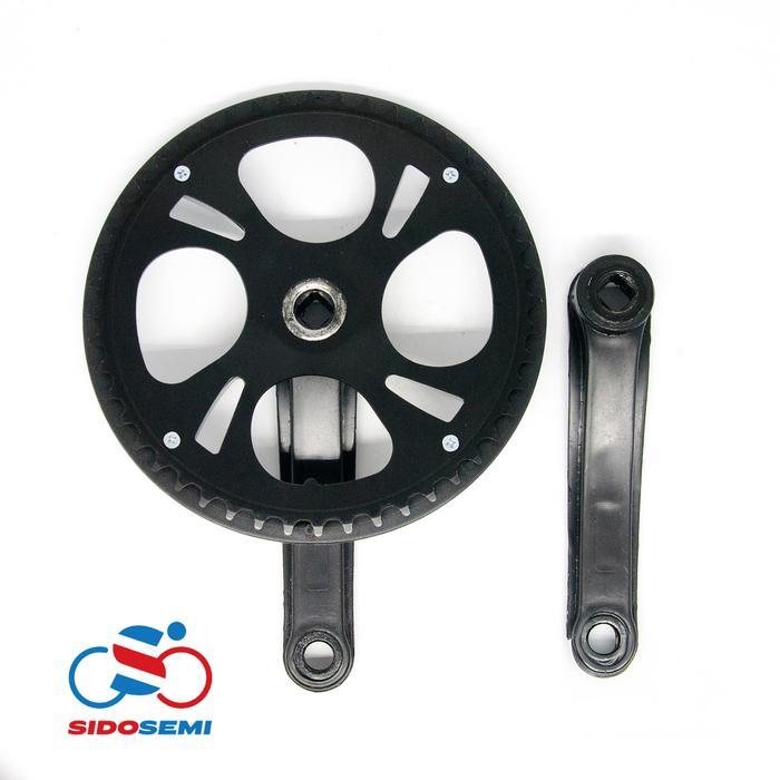 Crankset Crank 48T Gir Gear Sepeda Lipat Fixie Arm 152Mm