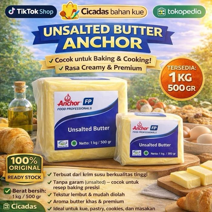 Unsalted Butter Anchor 1kg