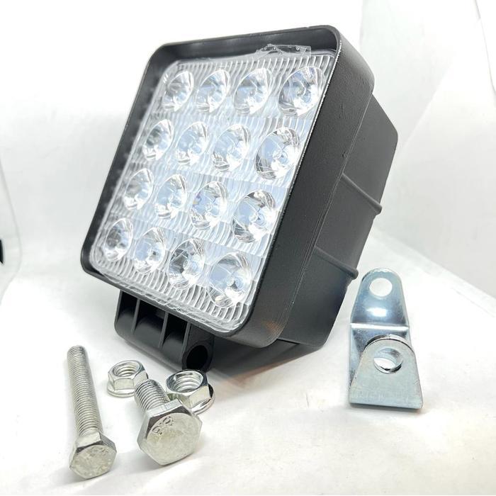 Work Light / Lampu Sorot 48 Watt 16 Led Cree Tebal 65Mm Full Alumunium Terbaru 