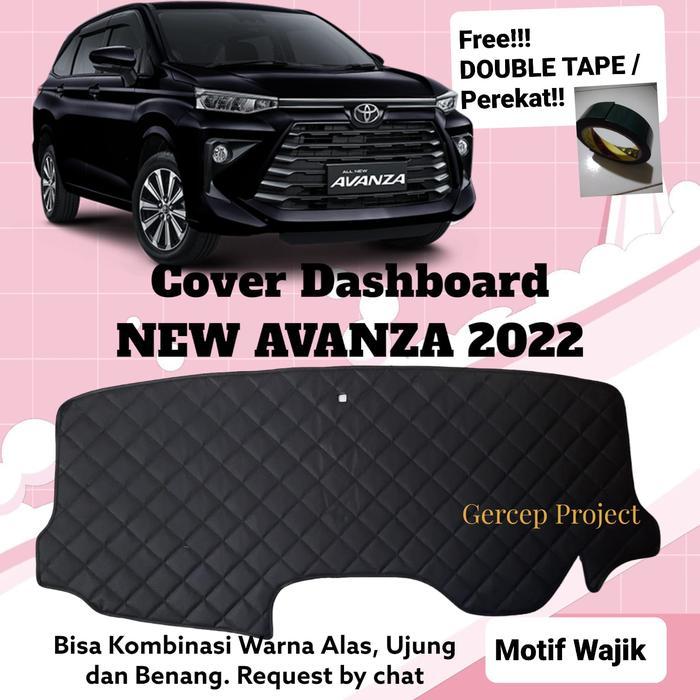 Cover Alas Dashboard New Avanza Toyota 2022 Kulit Premium Pelindung Dasbor Mobil Asesoris Variasi