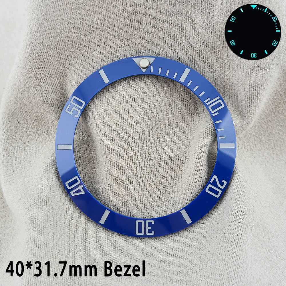 ForgeLink 40mm Bezel Inserts GMT Watch Bezel 40mm * 31.7mm Ceramic Bezel Insert Fit 42mm to 44mm