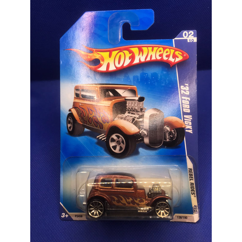 Hot Wheels 32 Ford Vicky Brown Blue Card