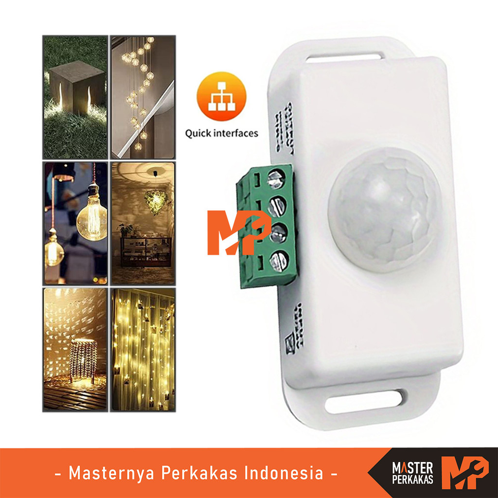 MP Sensor Modul Gerak PIR DC 12V 24V AL63 / Sersor Motion Detector LED Pengontrol Sakelar Induksi / 