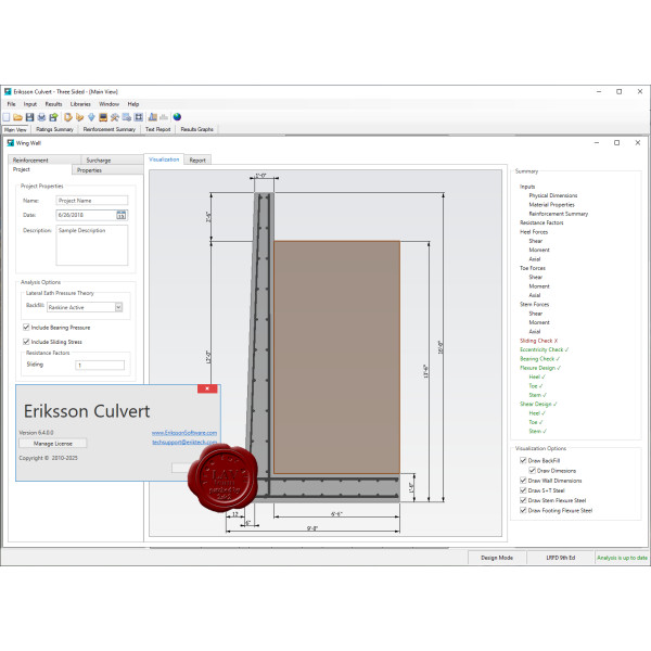 Eriksson Technologies Culvert - Software Desain Box Culvert Beton