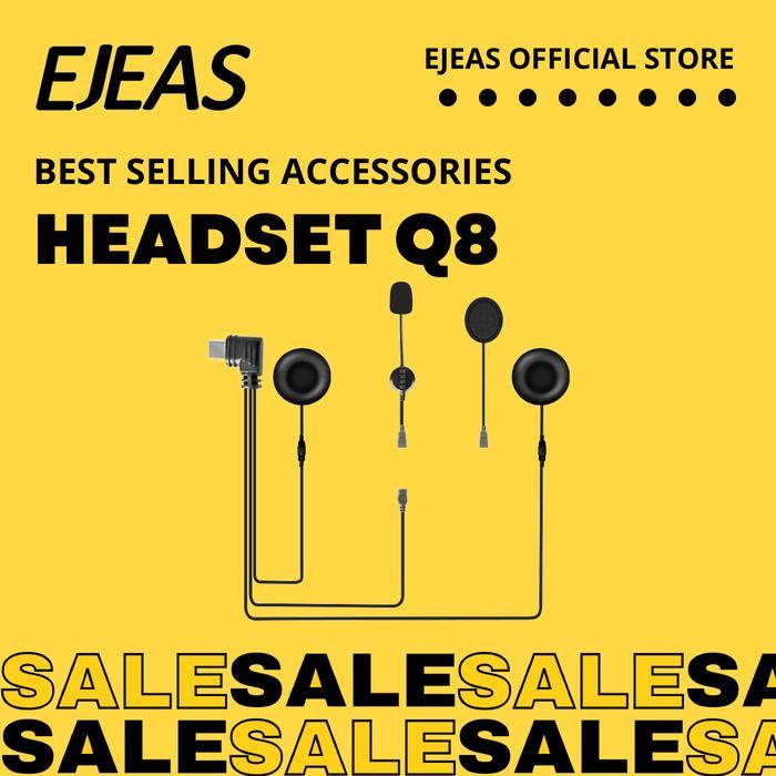 Headset Bluetooth Intercom Helm dengan Mikrofon Tipe C