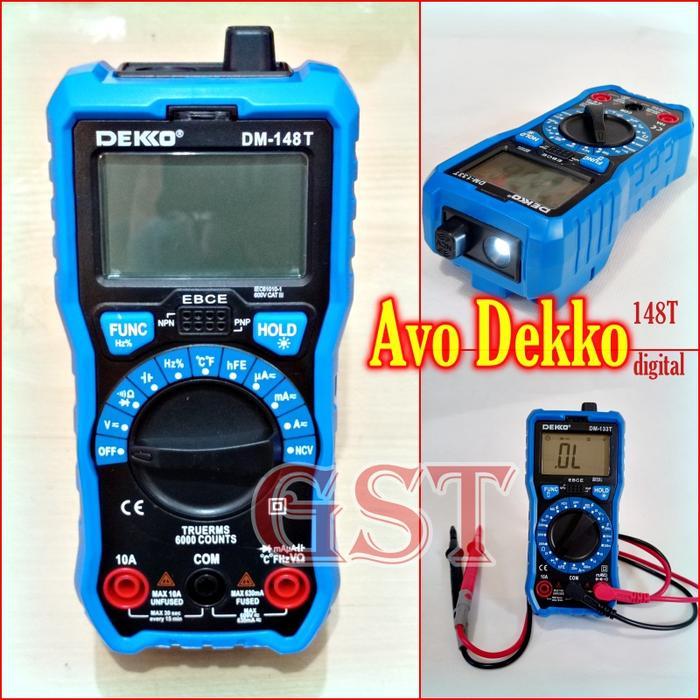 Avometer Digital Dekko Dm148T Avo Meter Dm 148C Auto