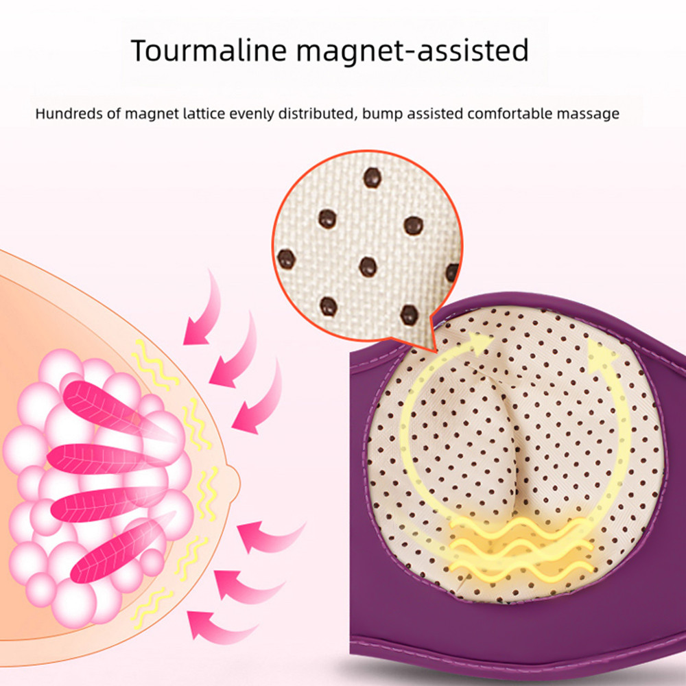 Electric Breast Massager Breast Enlargement Pump Massage Breast Lifting UP Lymphatic Drainage
