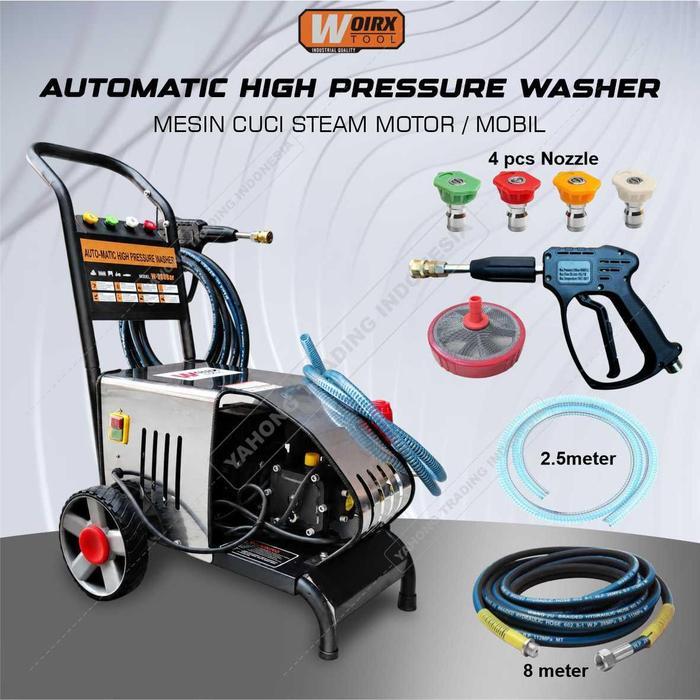 WOIRX Jet Cleaner 200 bar High Pressure Mesin Semprot Cuci Motor Mobil
