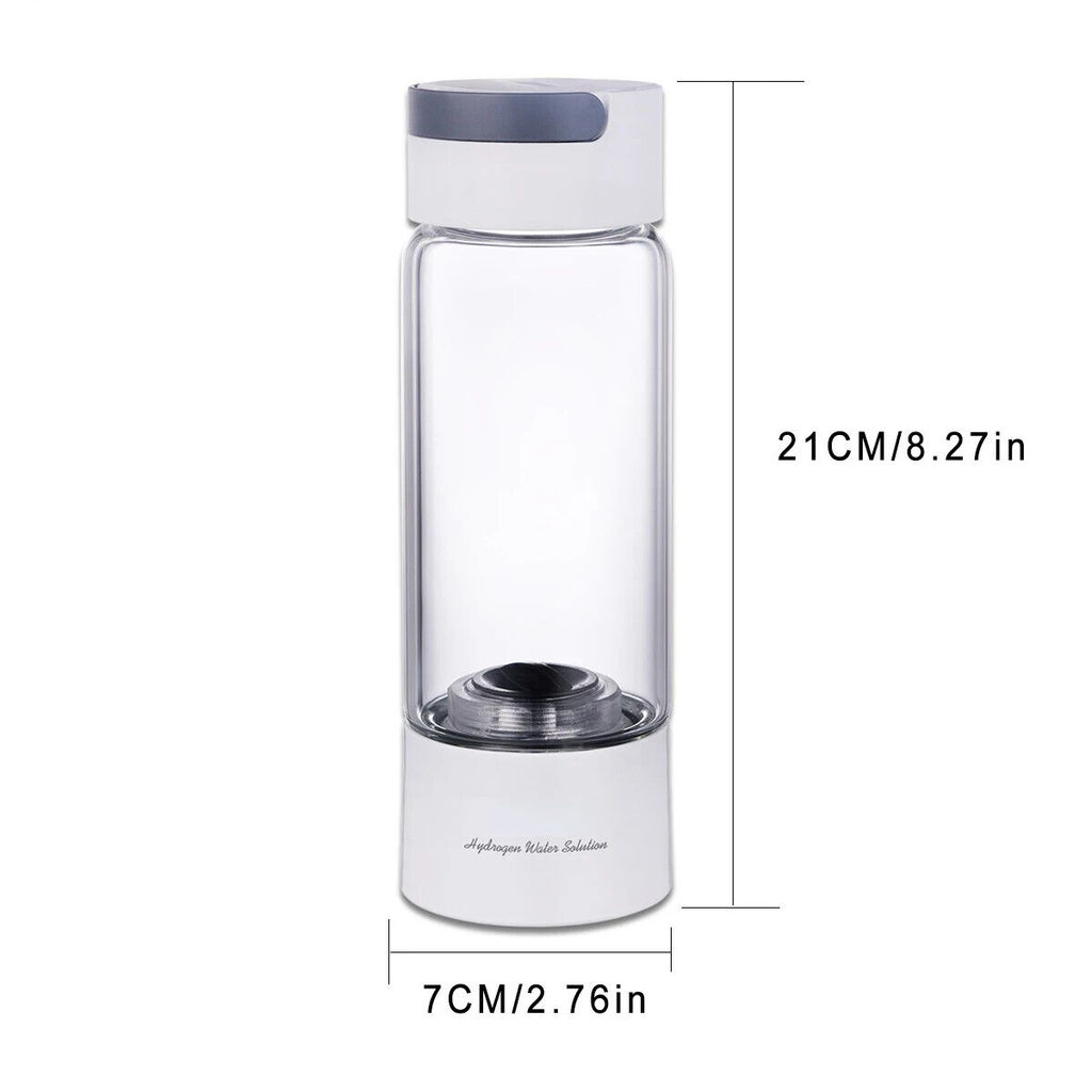 Portable Hydrogen water bottle flask 380ml hydrogen water ionizer generator machine SPE PEM Hydrogen