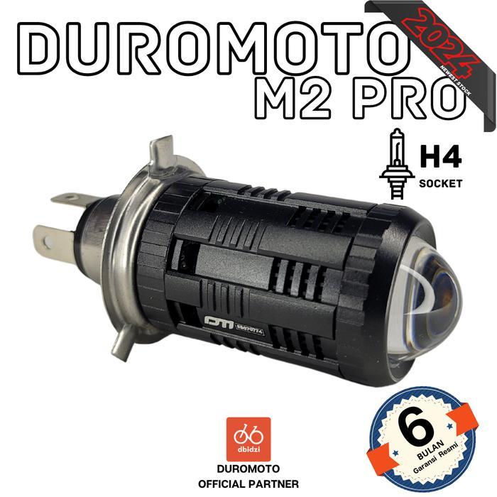 DUROMOTO M2 Pro M2pro Lampu Led Bifocal Lens Headlamp Mobil H4