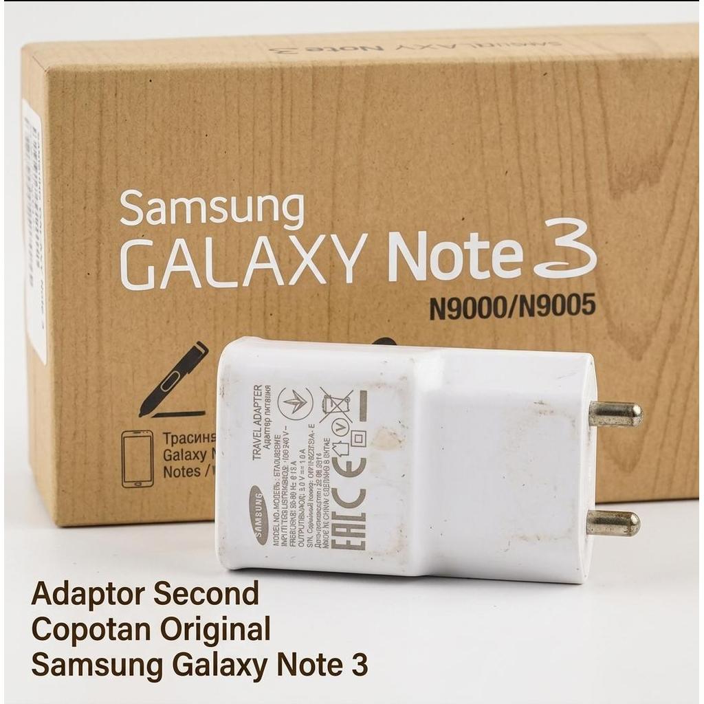 Original Cas Samsung ETA0U83EWE Ori Second Standard Charging 5W 5V1A Kepala Cas Cocok Galaxy Note 3