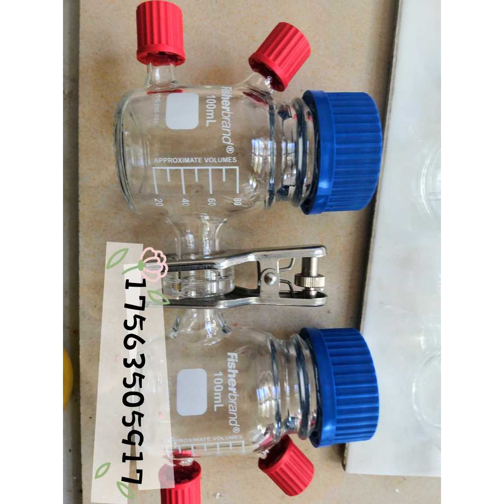 MICROBIAL FUEL CELL MFC REACTOR H-TYPE MICROBIAL FUEL CELL CHEMICAL CELL BOX 100ML TYPE II