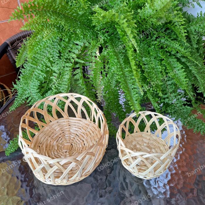 keranjang buah mini rotan