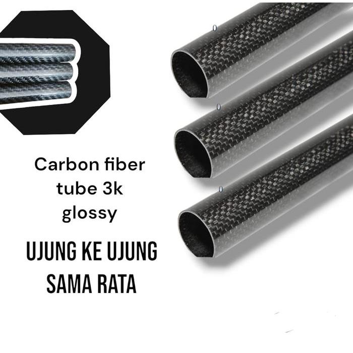 Pipa Carbon 18Mm X 16Mm Spar Carbon Fiber 3K Kuat Dan Ringan