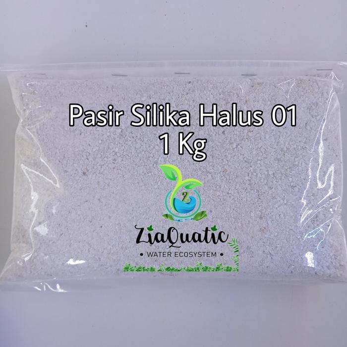 Pasir Silika Halus 01/Filter Air/Substrat Aquarium kemasan 1 kg