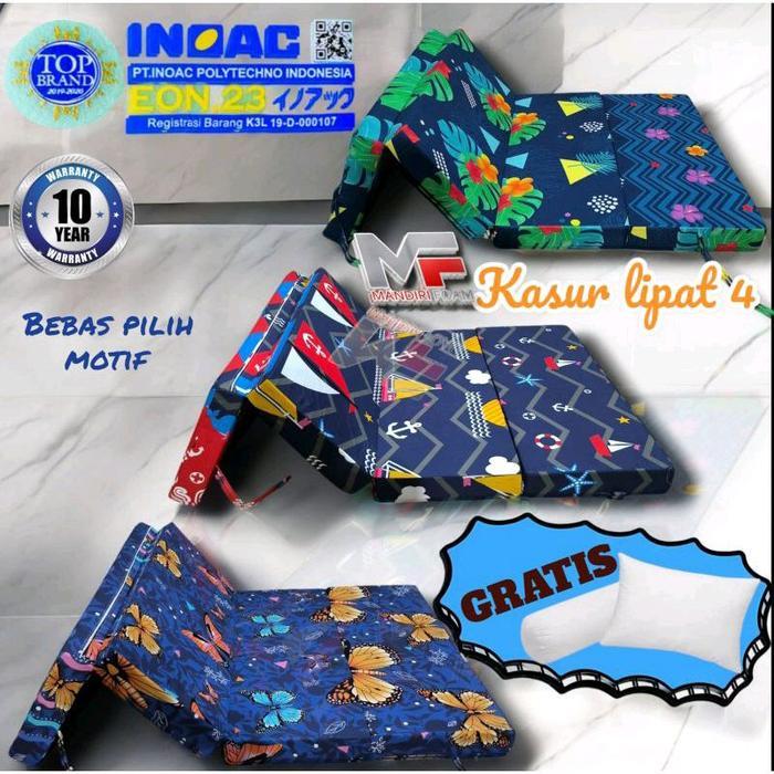 Kasur Lipat Inoac EON Kasur Lipat 4 tebal 5 dan 10 Kasur inoac Free Bantal Busa Asli Furniture