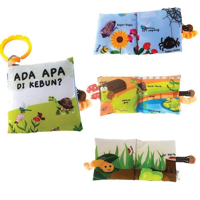 Promo Jelma Soft Book Sensory Book Busy Book Buku Kain Buku Bayi 3D Soft Toy Crinkle Book Montessori