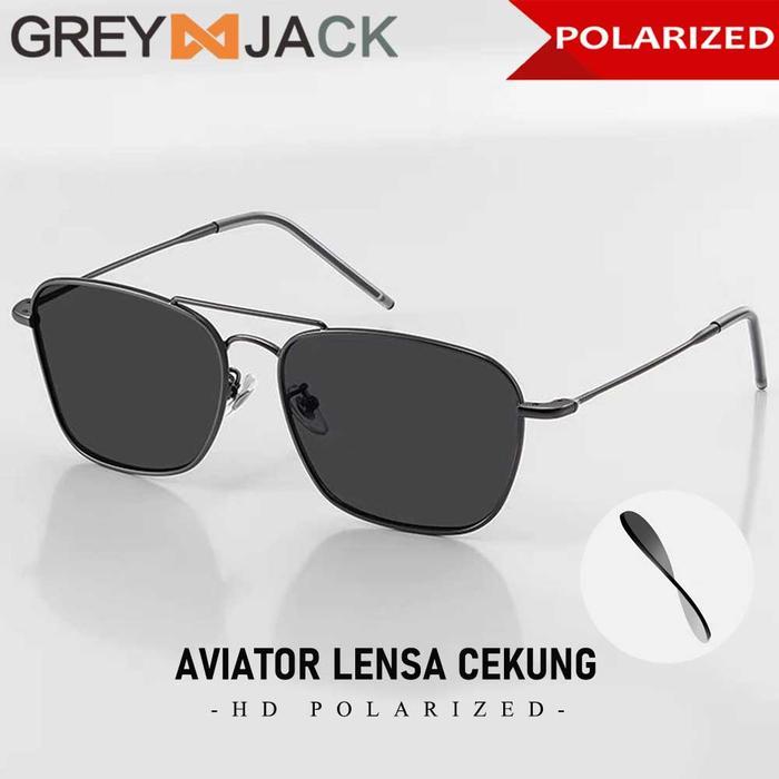 Grey Jack Frame Kacamata Titanium Oval Ringan Unisex